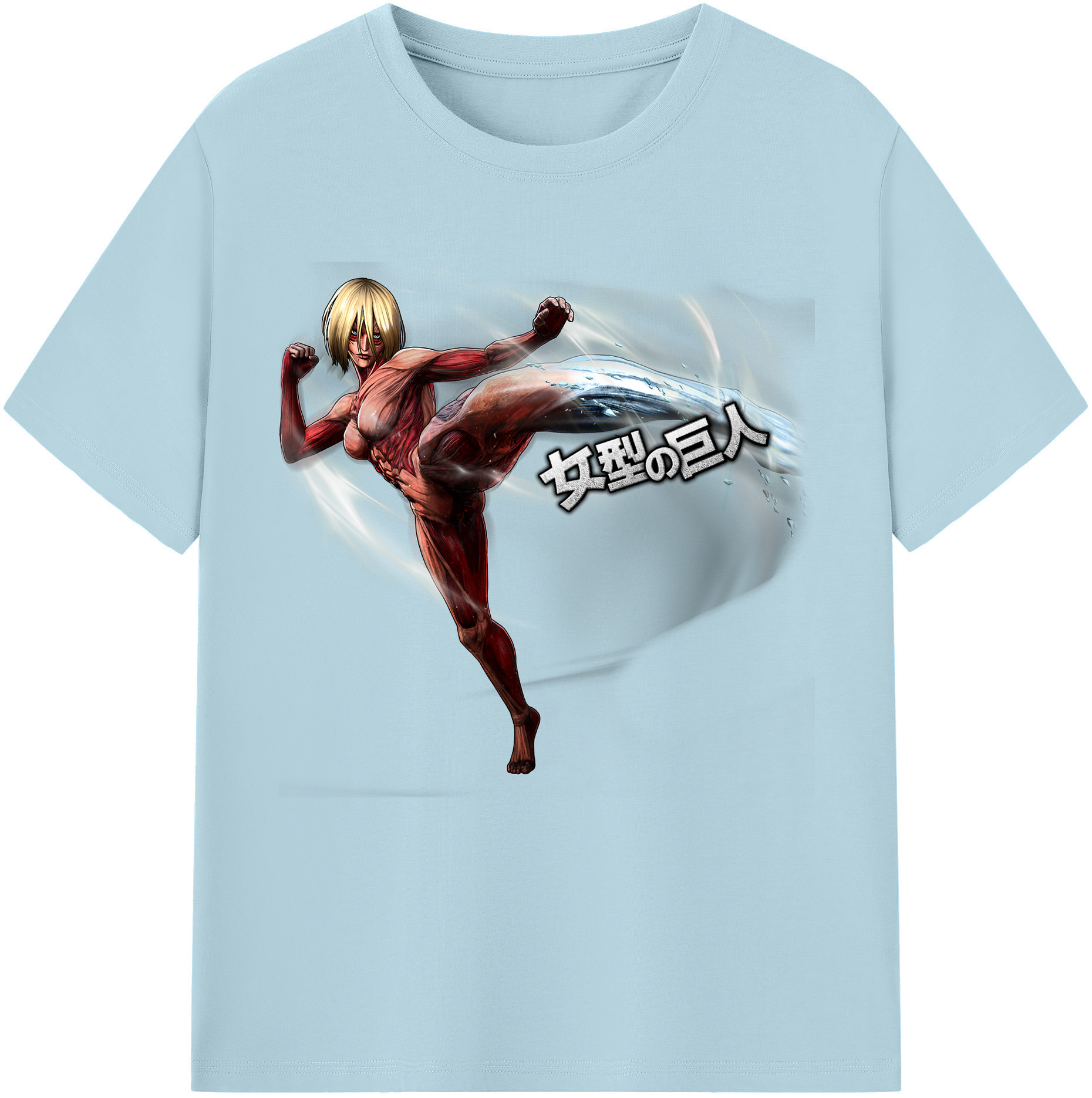 （画像用） 進撃の巨人 Attack on Titan 綿100％半袖Tシャツ（フロントプリント）